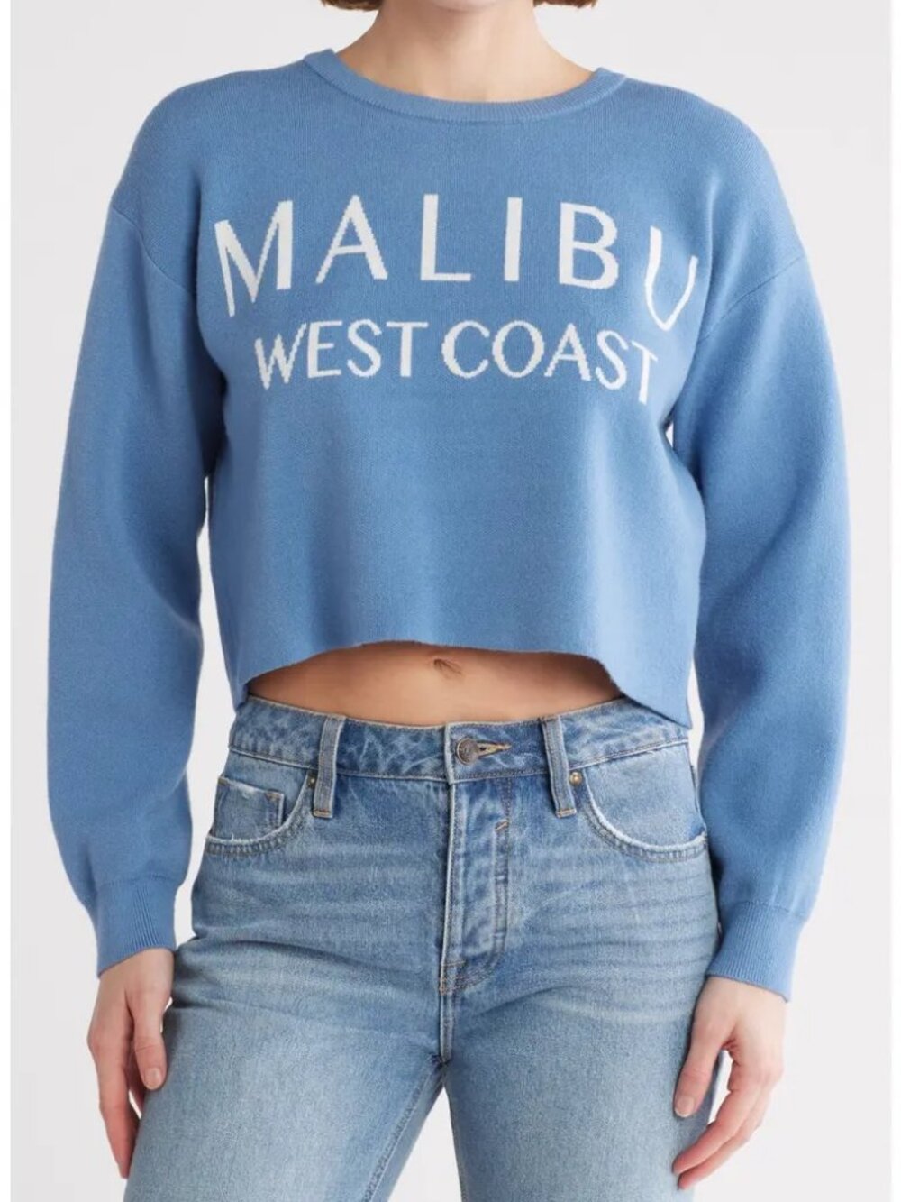Vigoss Malibu Crop Pullover Sweater